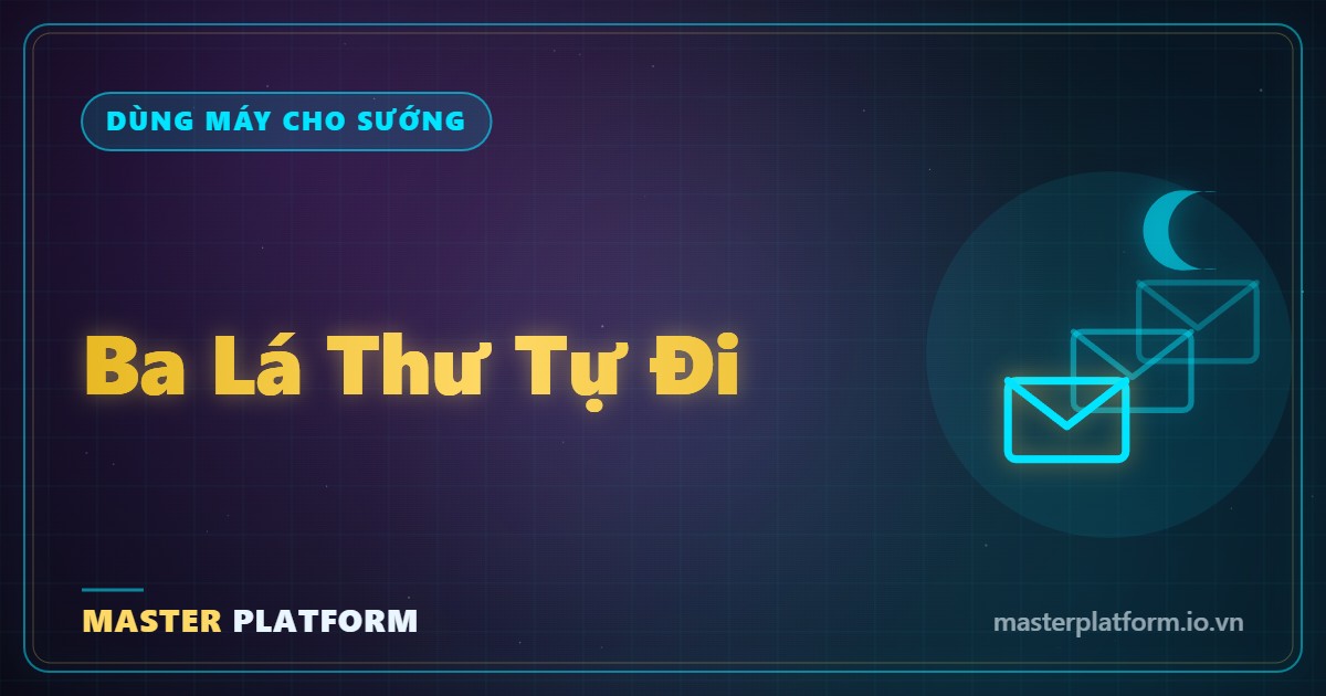 Bìa: 3 lá thư đi một mình: giữ người vừa nhận quà trong 72 giờ đầu