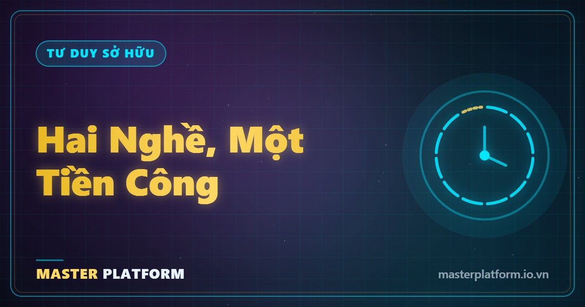 Bìa: Bạn đang làm hai nghề, và chỉ một nghề trả công