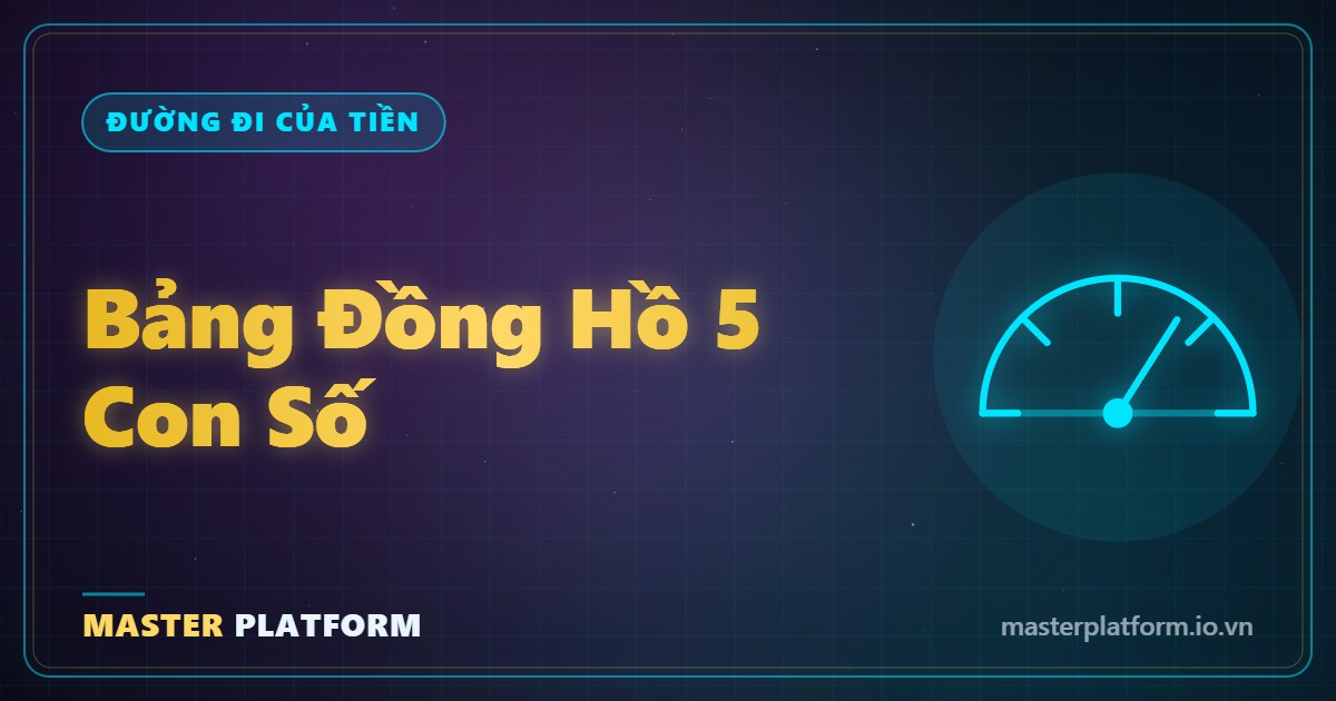 Bìa: Bảng đồng hồ 5 con số: biết cỗ máy tiền đang khỏe hay đang ốm ở khúc nào