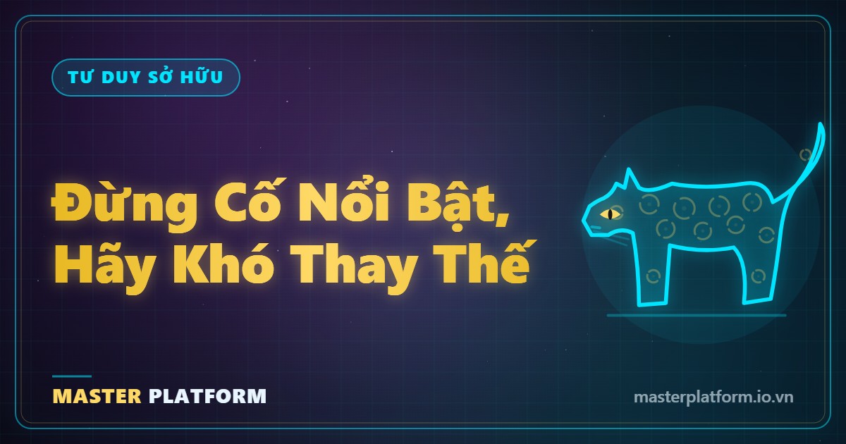 Bìa: Bài học báo đen: đừng cố nổi bật — hãy trở nên khó thay thế