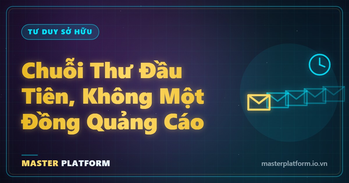 Bìa: Chiến dịch thư đầu tiên, không một đồng quảng cáo