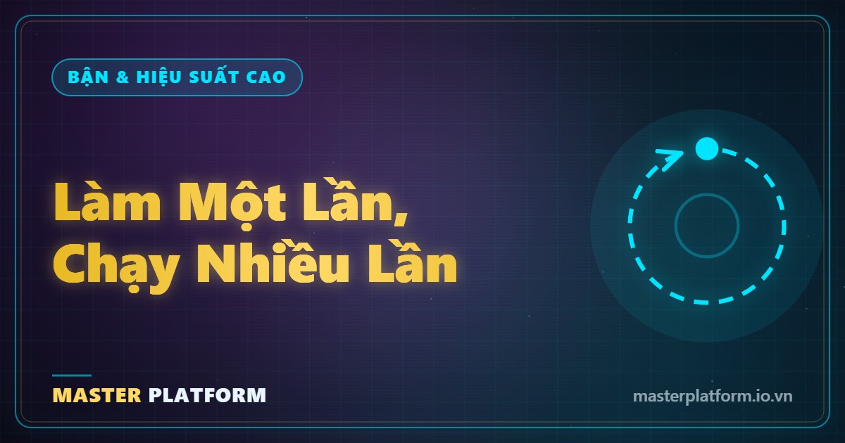 Bìa: Làm một lần chạy nhiều lần: 3 nấc biến sức lực thành hệ thống