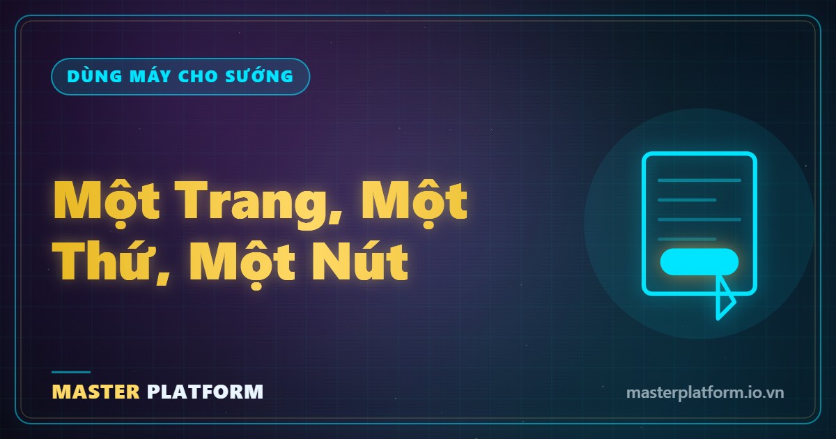 Bìa: Một trang, một thứ, một nút: 6 mảnh của trang bán và 3 chỗ người ta dừng tay