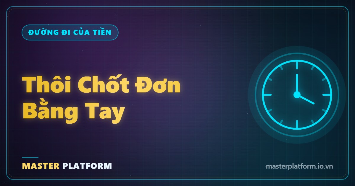 Bìa: Thôi chốt đơn bằng tay: 4 mảnh của một cửa bán mở lúc bạn ngủ