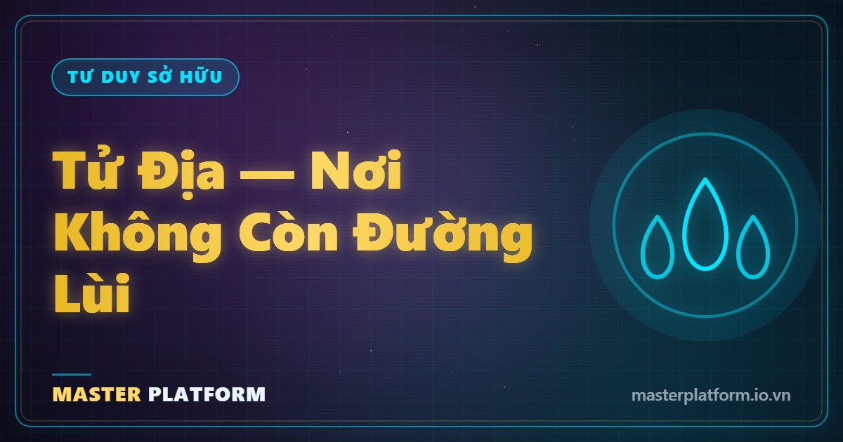 Bìa: Tử địa và tử huyệt: khác 1 chữ, nhầm là mất cả cơ nghiệp